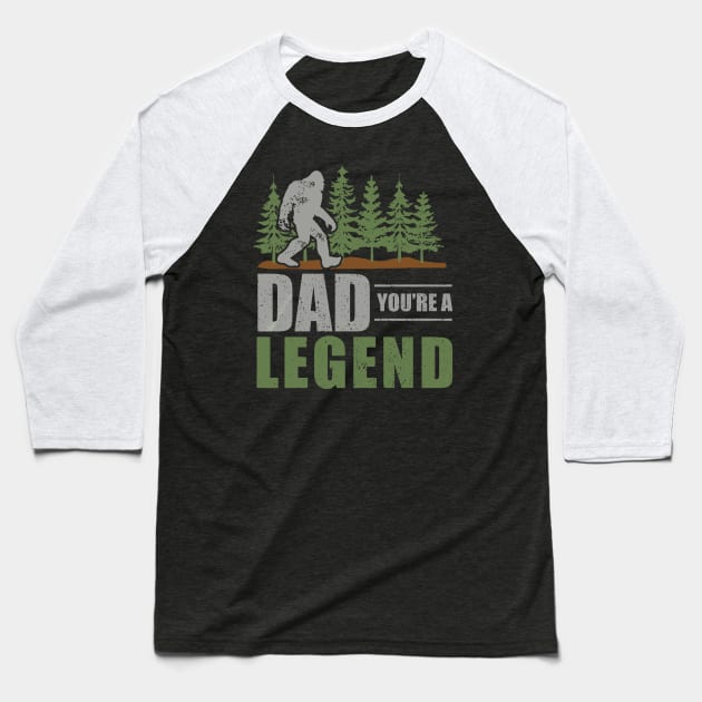 Dad You Are Legend Baseball T-Shirt by NiceTeeBroo